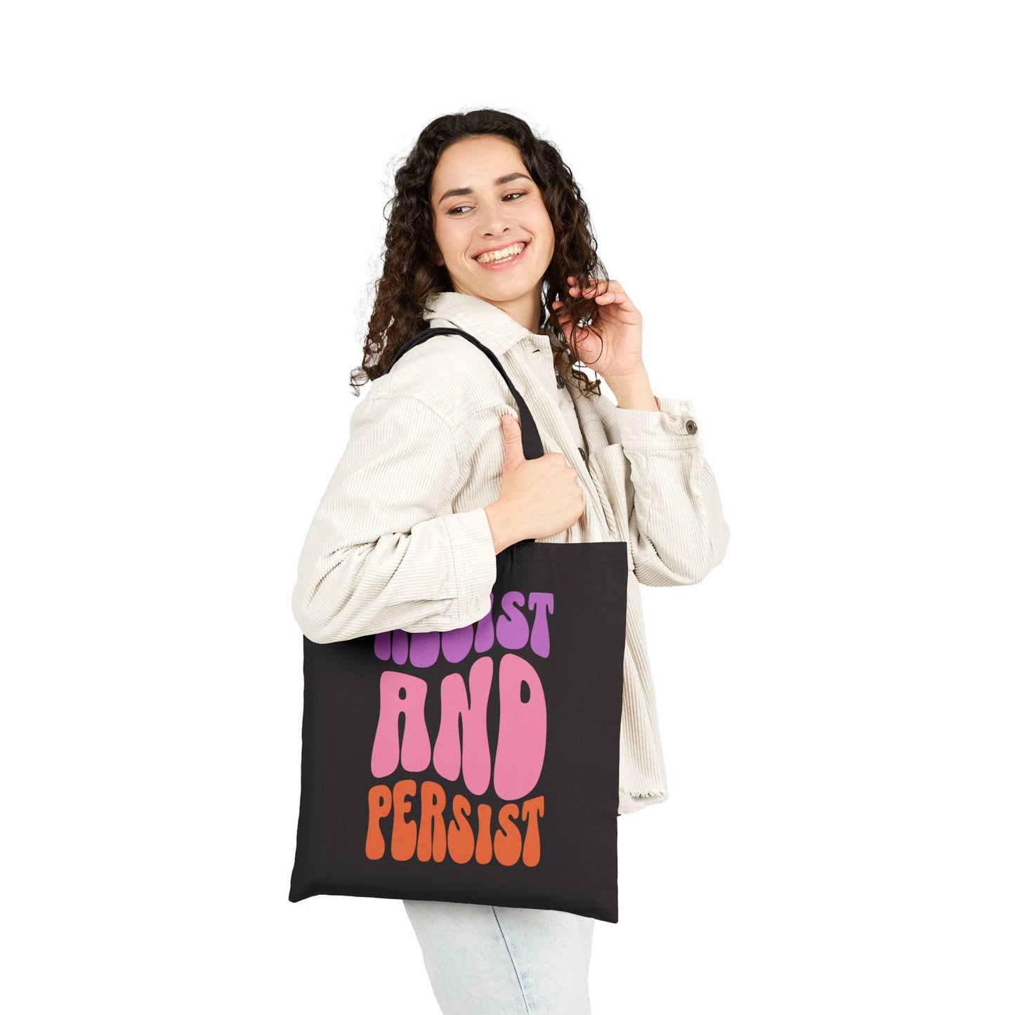 Resist and Persist Cotton Canvas Tote Bag
