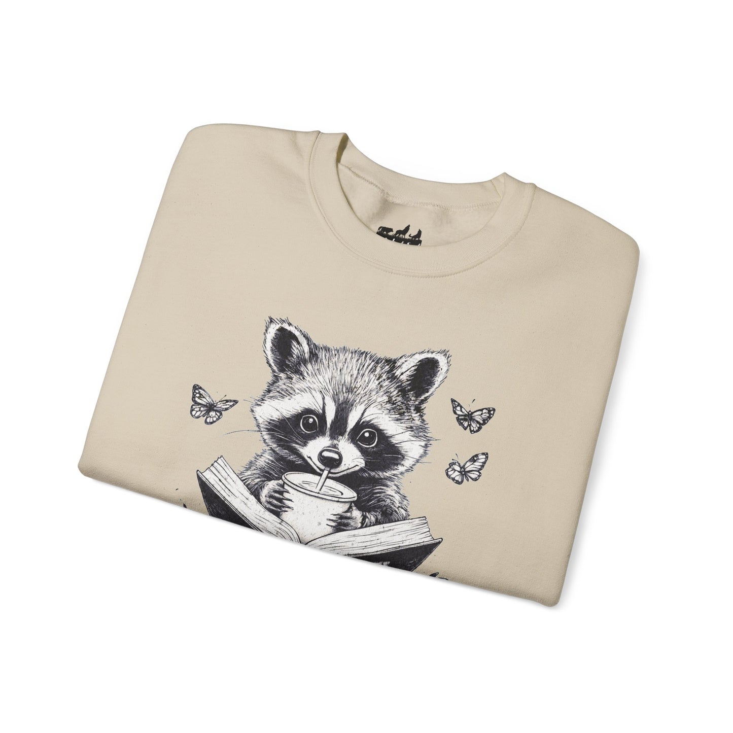 Cozy Raccoon Trash Reader Book Lover Sweatshirt
