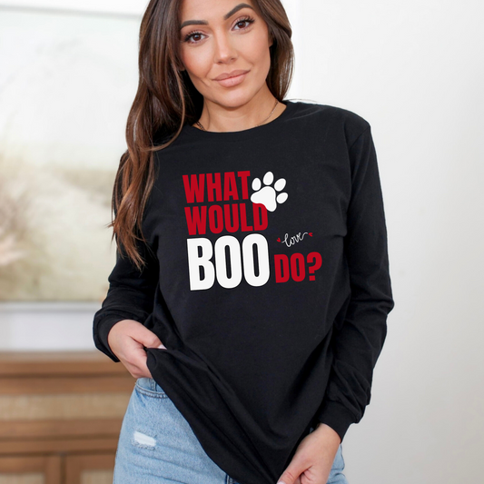 Hey Boo Dog Lover Long Sleeve T-Shirt