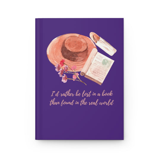 I'd Rather Be Lost in a Book Hat Literary Travel Notebook