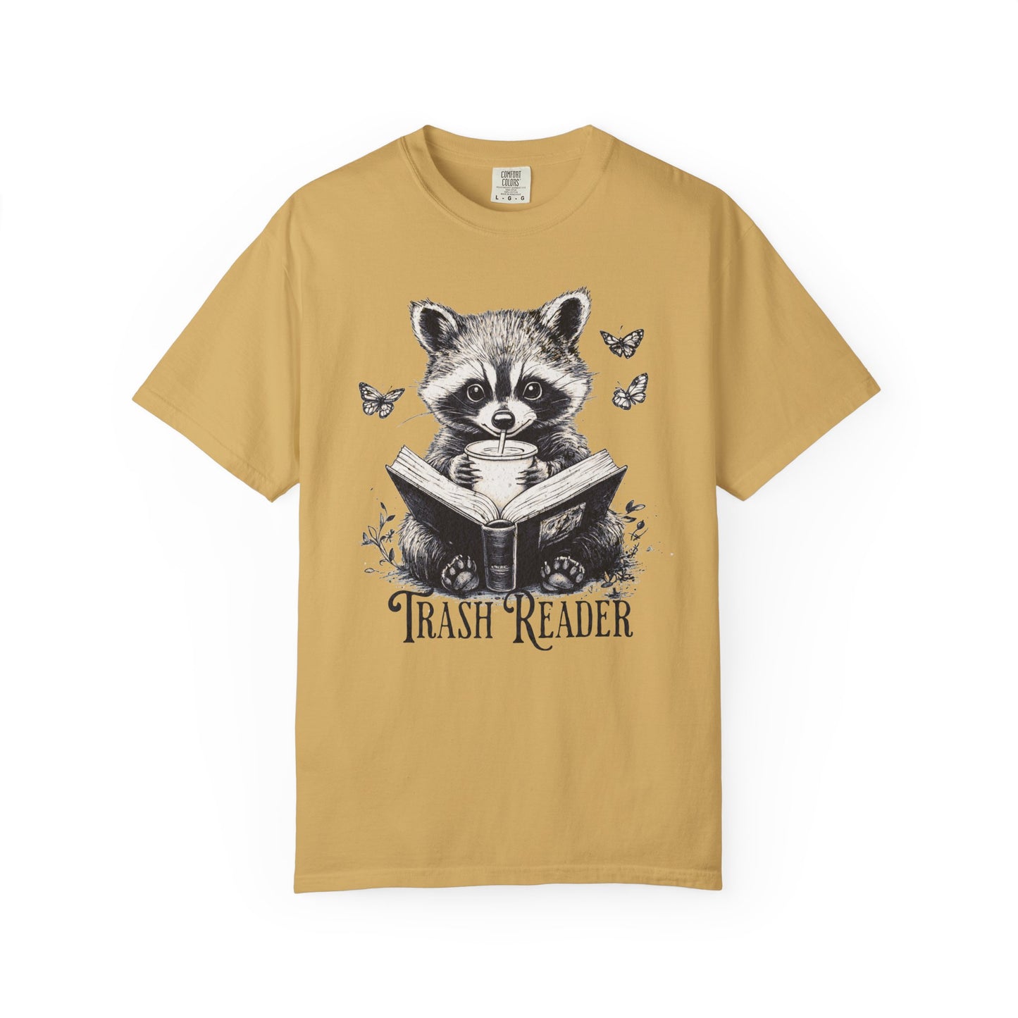 Trash Reader Raccoon Comfort Colors T-Shirt