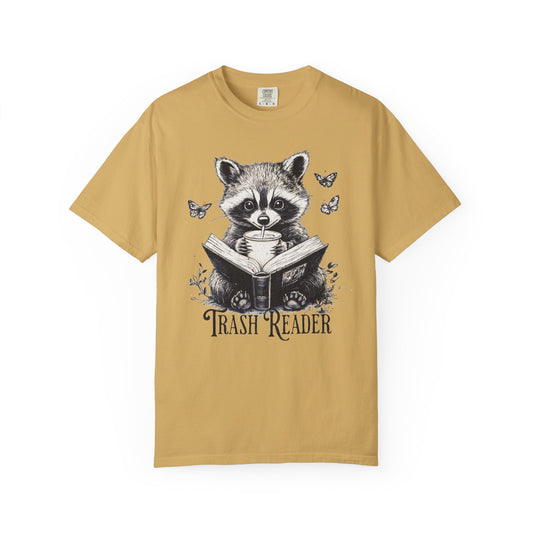 Trash Reader — Raccoon Book Lover Comfort Colors Tee