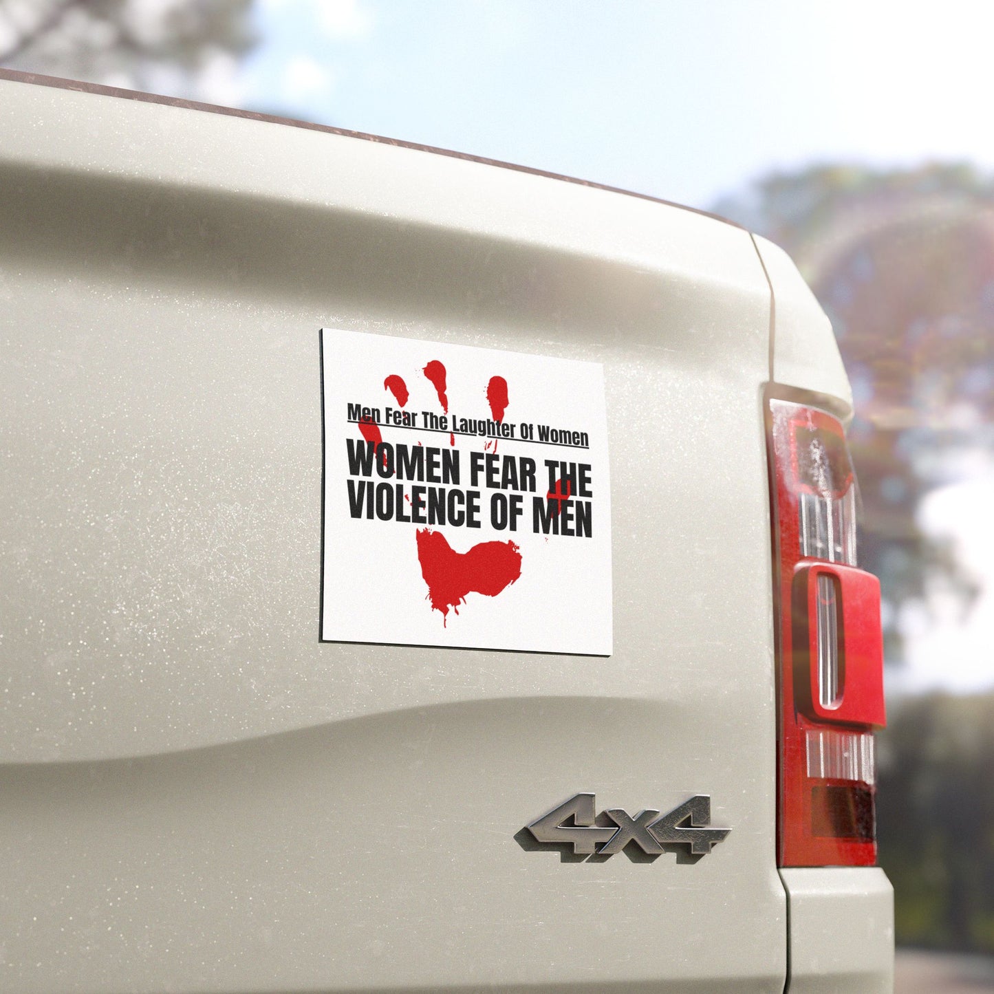 SA Awareness Women's Rights Empowerment Car Refrigerator Locker Magnet, Feminist Quote Sticker, Political Activist Decal, Anti Trump Female