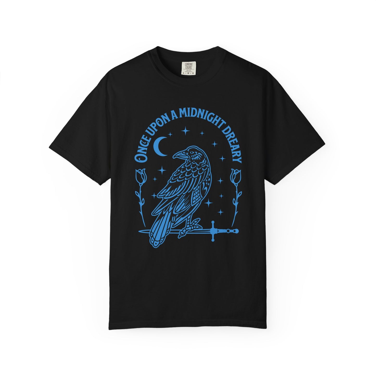 Edgar Allen Poe Raven Night T-Shirt — "Once Upon a Midnight Dreary" Gothic Poetry Tee