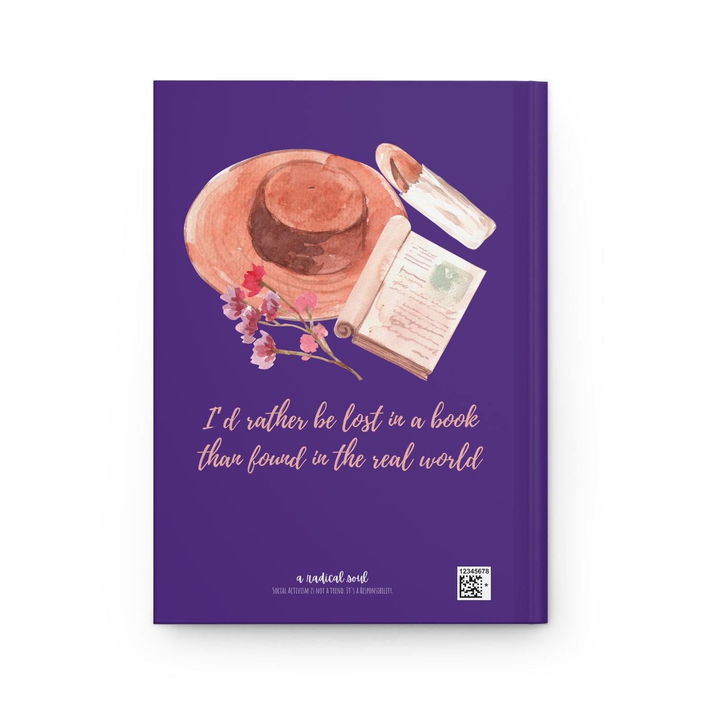 I'd Rather Be Lost in a Book Hat Literary Travel Notebook