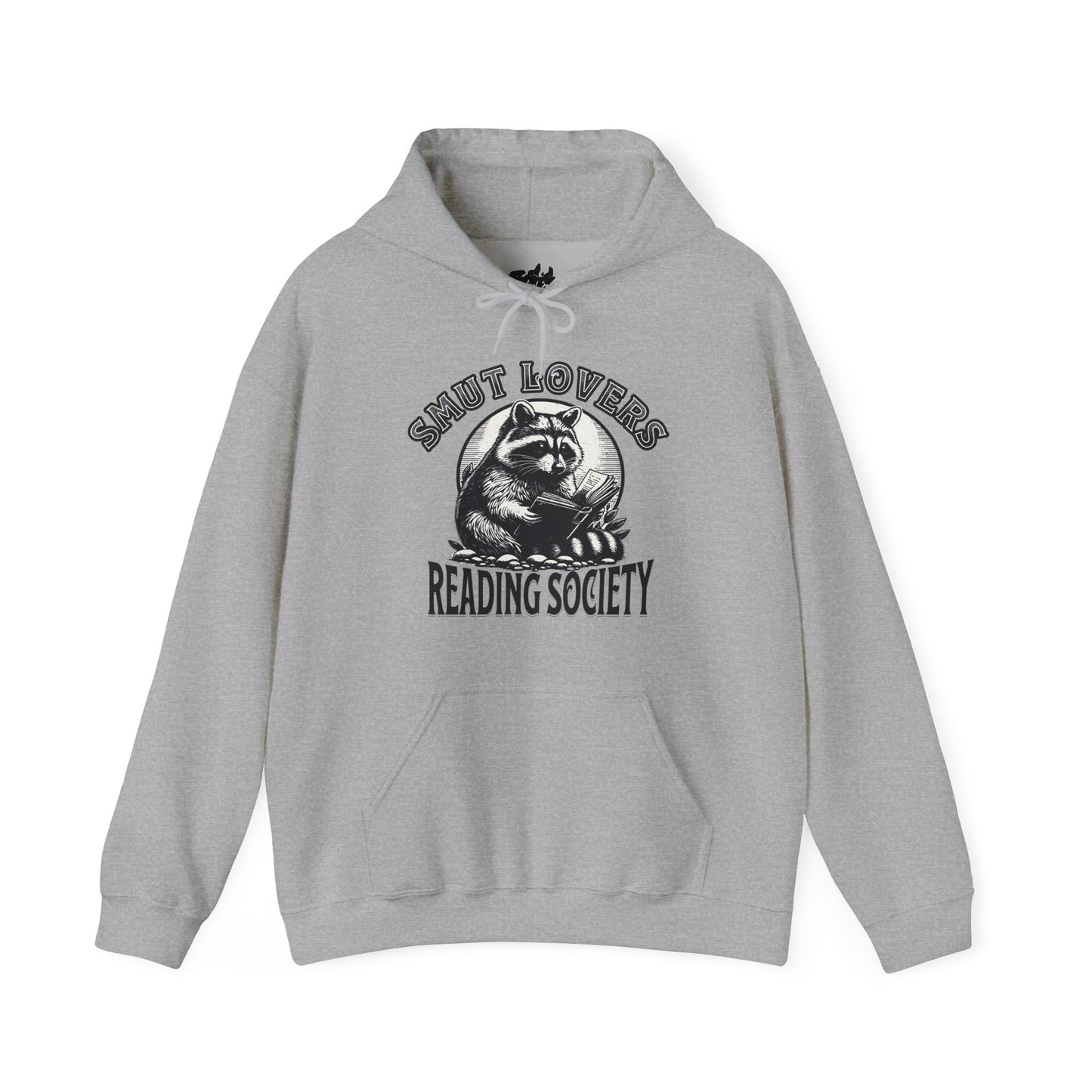 Smut Lovers Reading Society Raccoon-Themed Hooded Sweatshirt