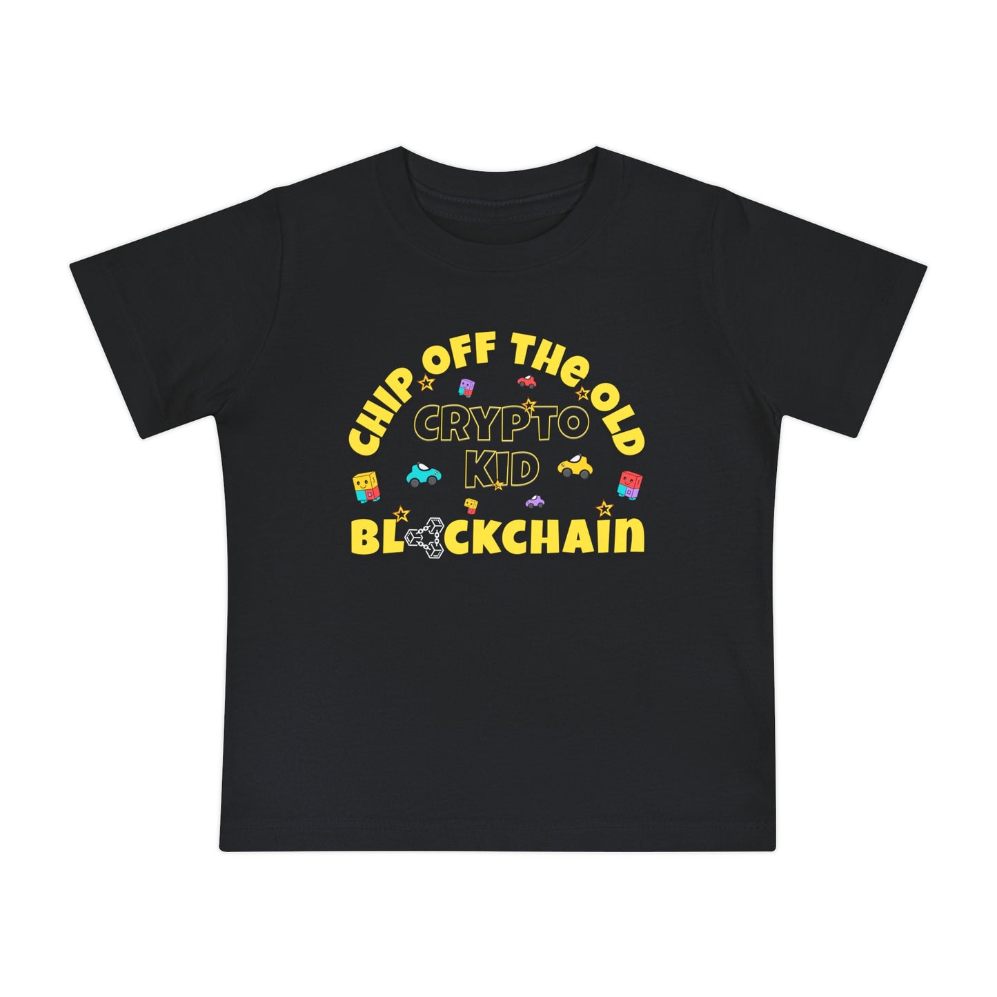 Chip Off The Old Blockchain Crypto Kid Baby T-Shirt