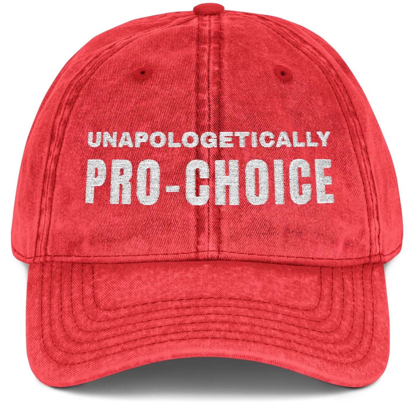 Unapologetically Pro-Choice Embroidered Vintage Cap