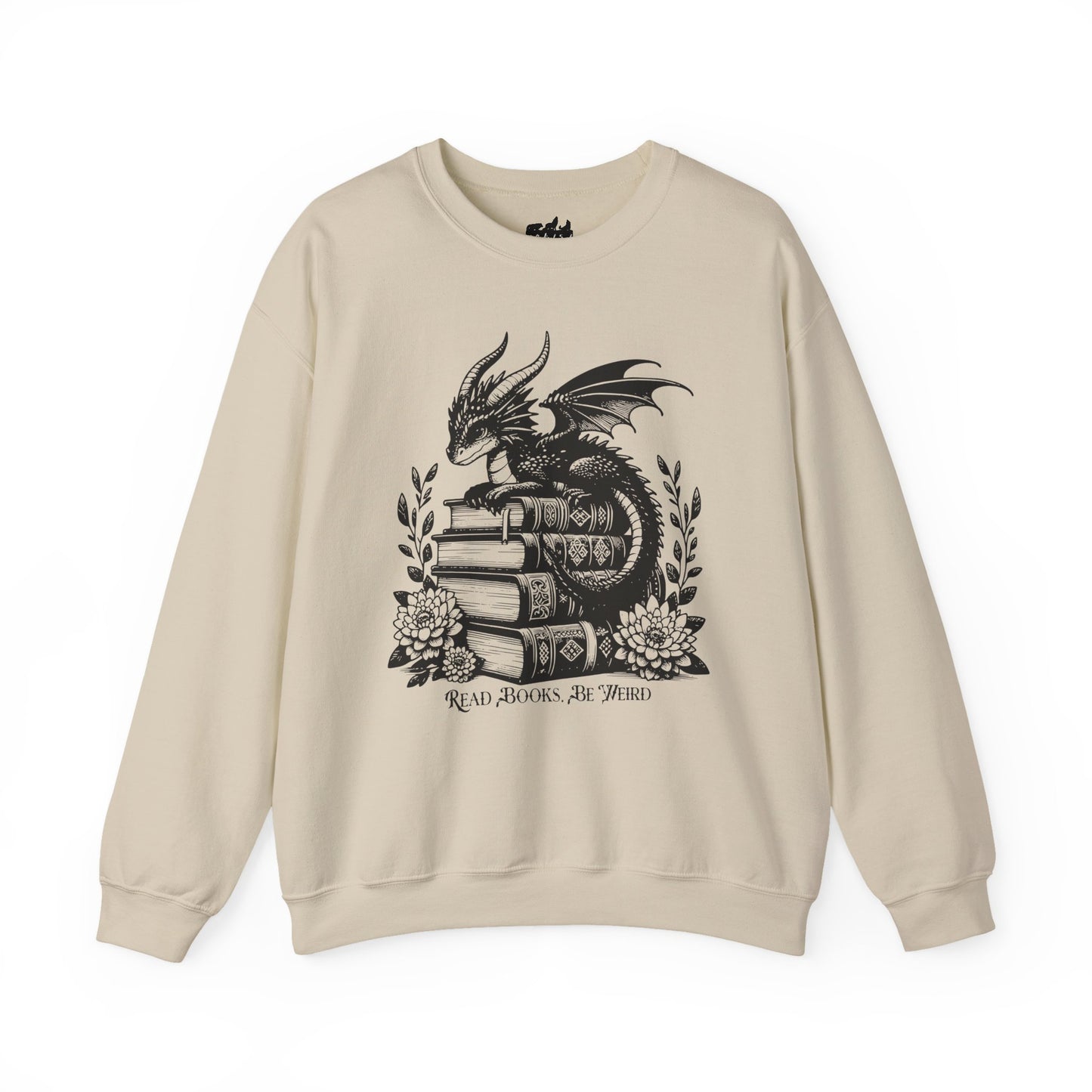 Dragon Read Books Be Weird Gildan Sweatshirt