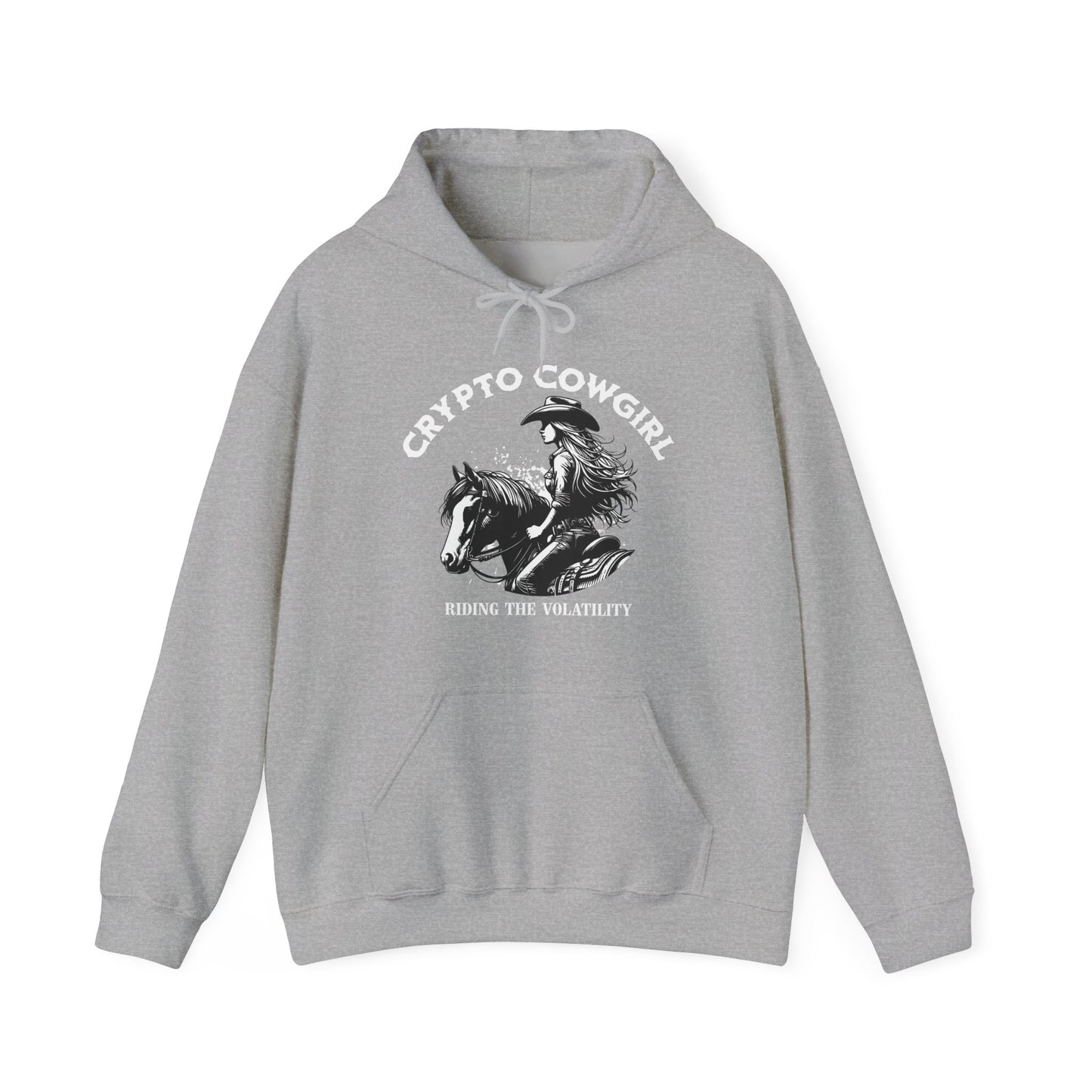 Crypto Cowgirl Hoodie, Ideal Gift for Techy Bitcoin Lover