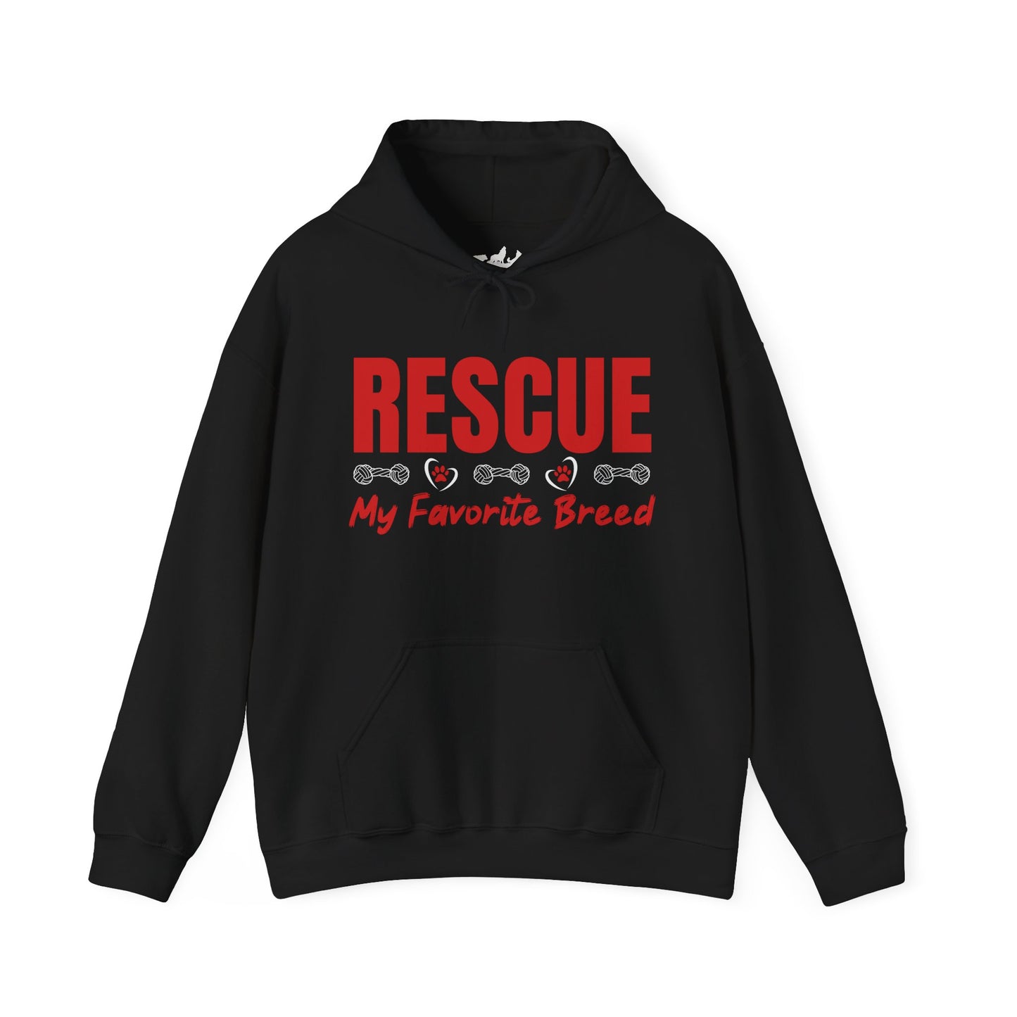 My Favorite Breed Rescue Dog Lover Hoodie