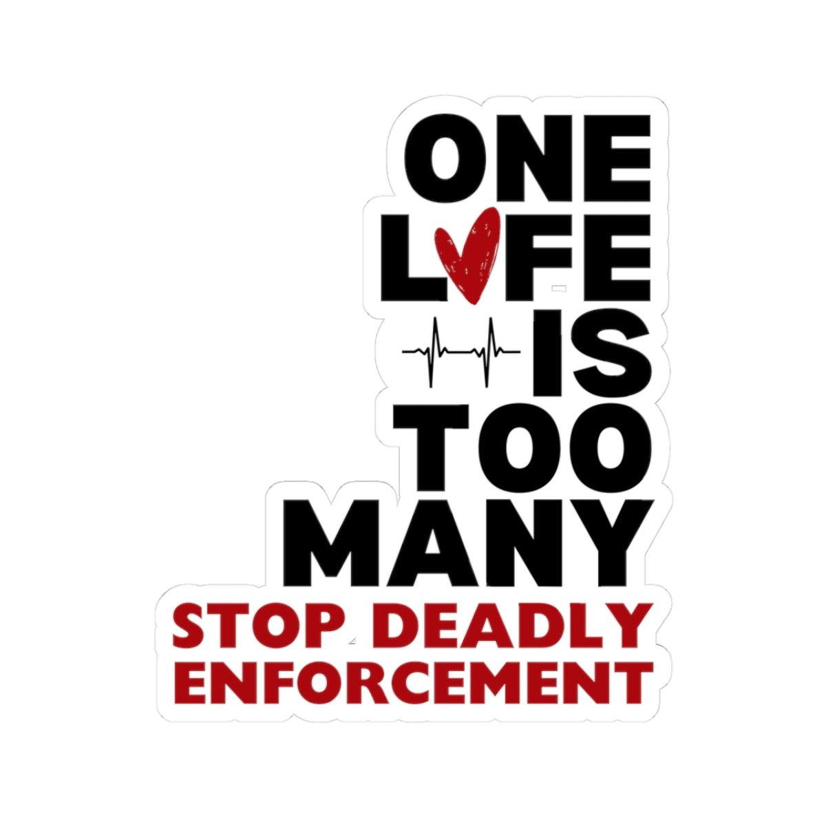 Social Justice Stop Deadly Enforcement Sticker, ICE anti Trump, Accountability Decal for Equality, Immigrant Ally Diversity is Strength