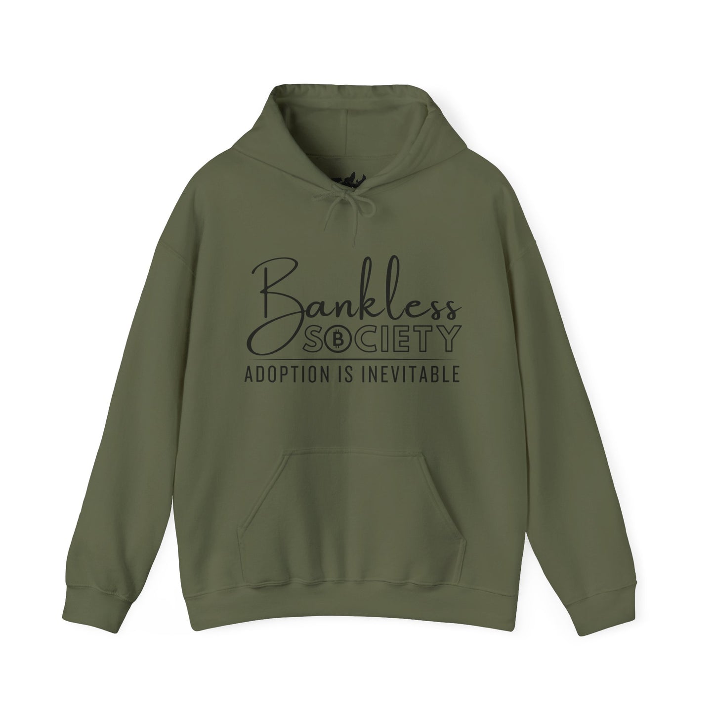 Bankless Society, Adoption is Inevitable Crypto Gildan Hooded Sweatshirt