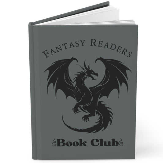 Fantasy Readers Book Club Dragon Design Hardcover Journal