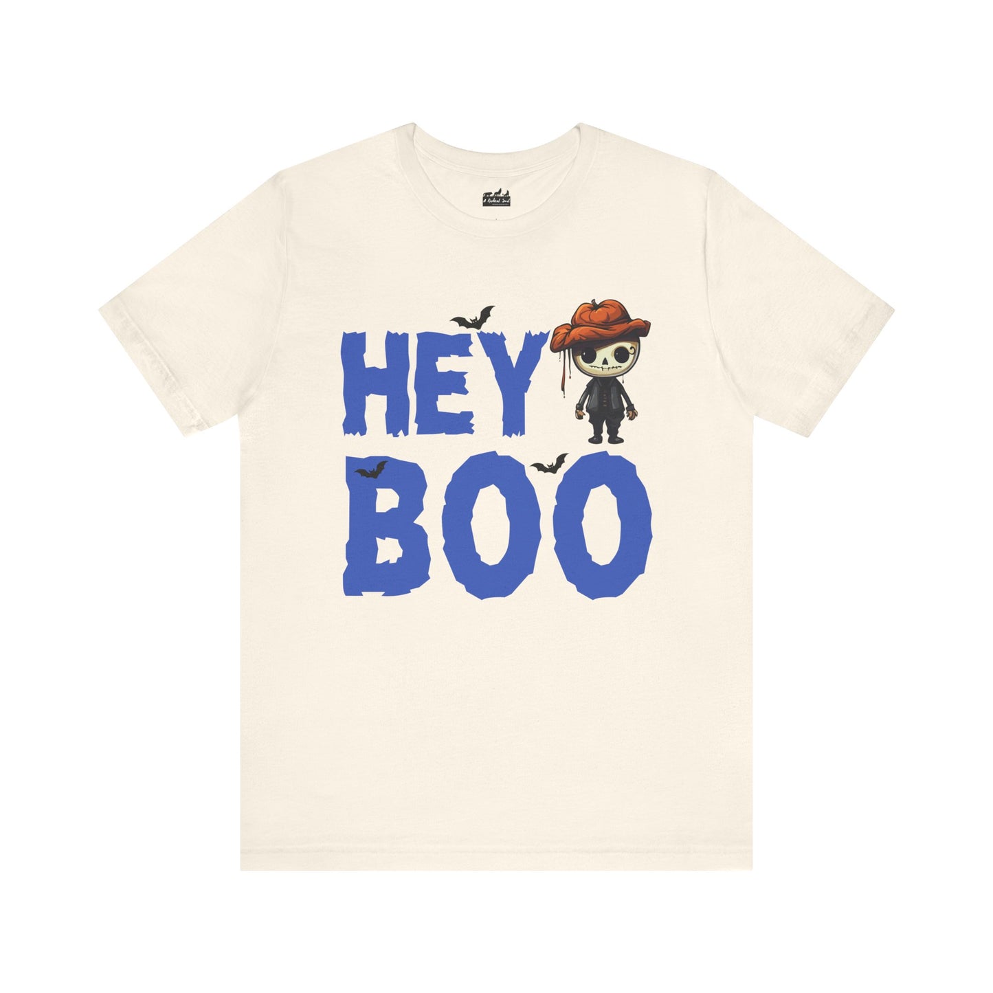 Hey Boo Spooky Halloween Skeleton Fun Tee