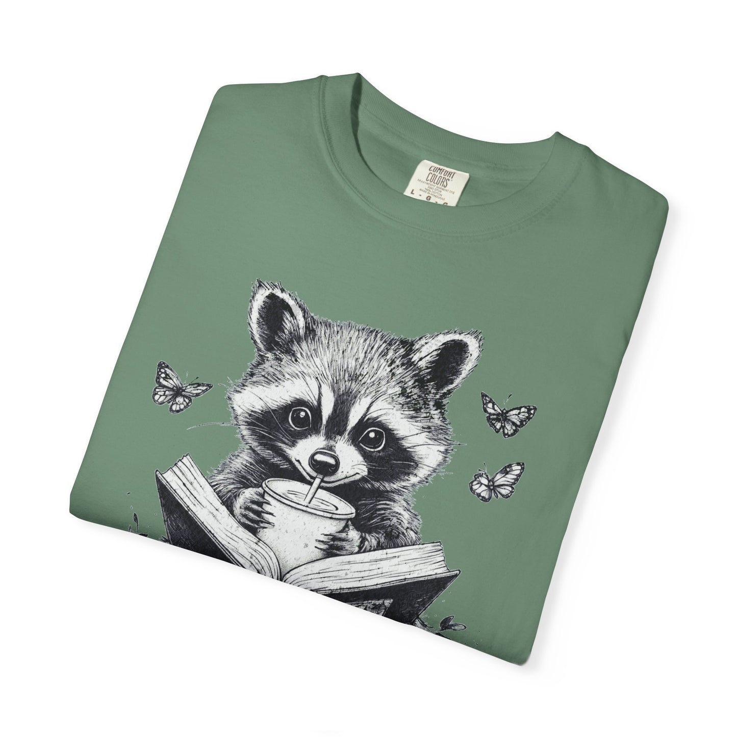 Trash Reader Raccoon Comfort Colors T-Shirt