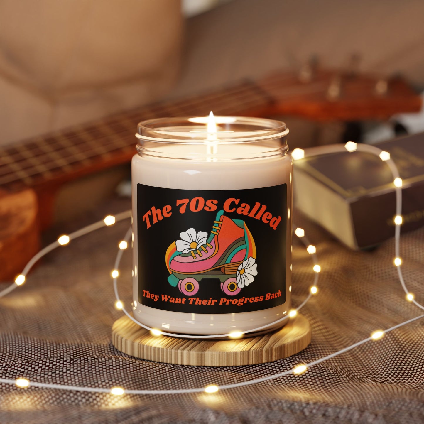 The 70's Called Retro Themed Feminist Scented Soy Candle