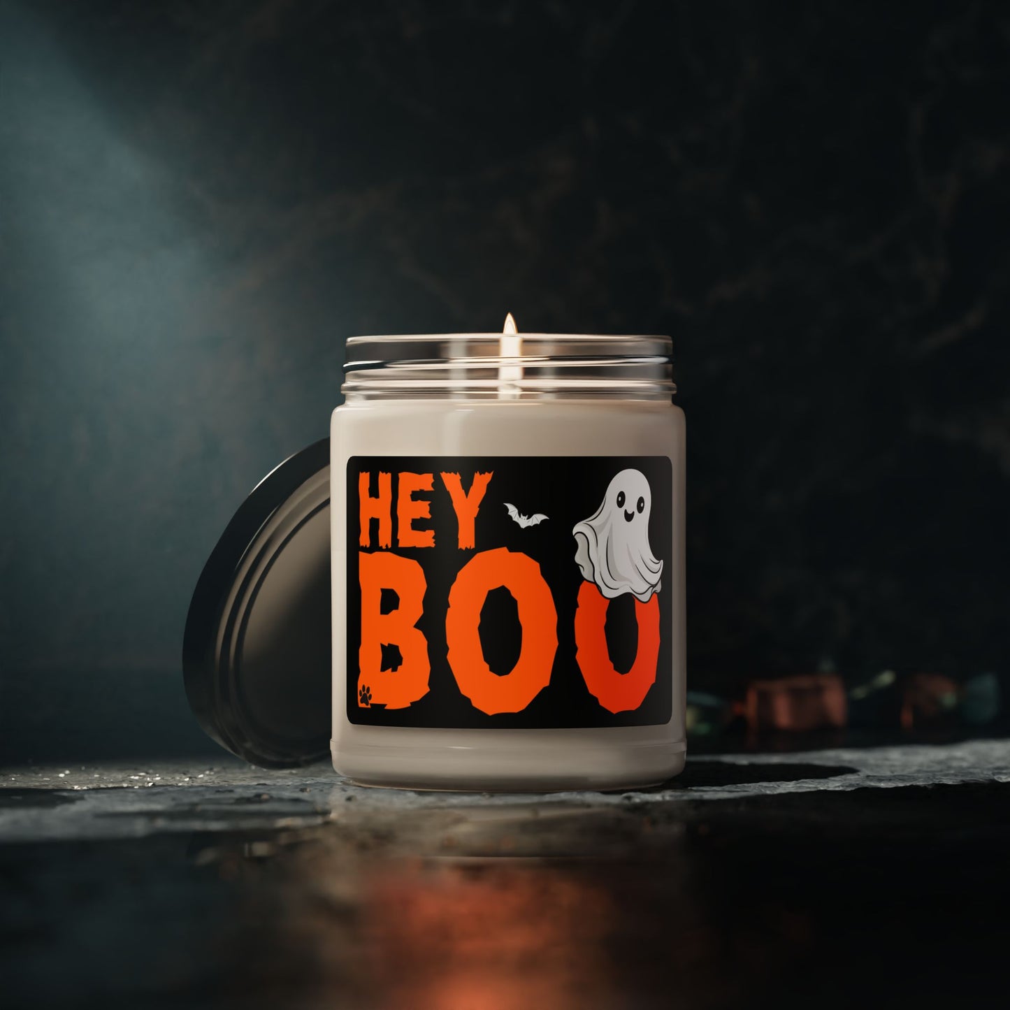 Hey Boo Halloween Spooky Ghost Scented Candle