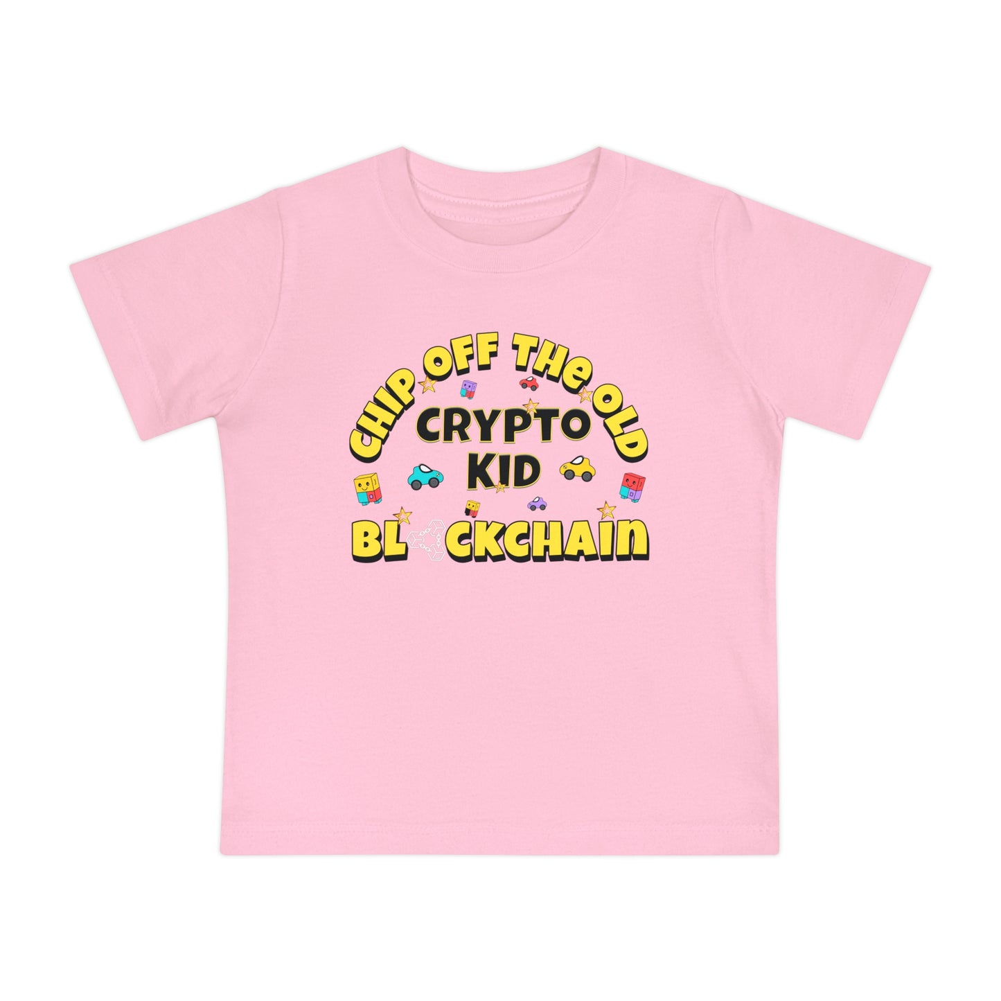 Chip Off The Old Blockchain Crypto Kid Baby T-Shirt