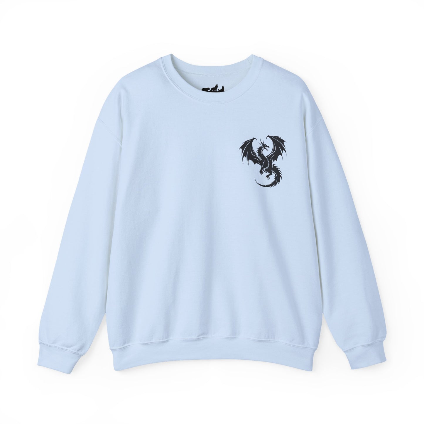 Fantasy Readers Book Club Dragon Front & Back Print Sweatshirt