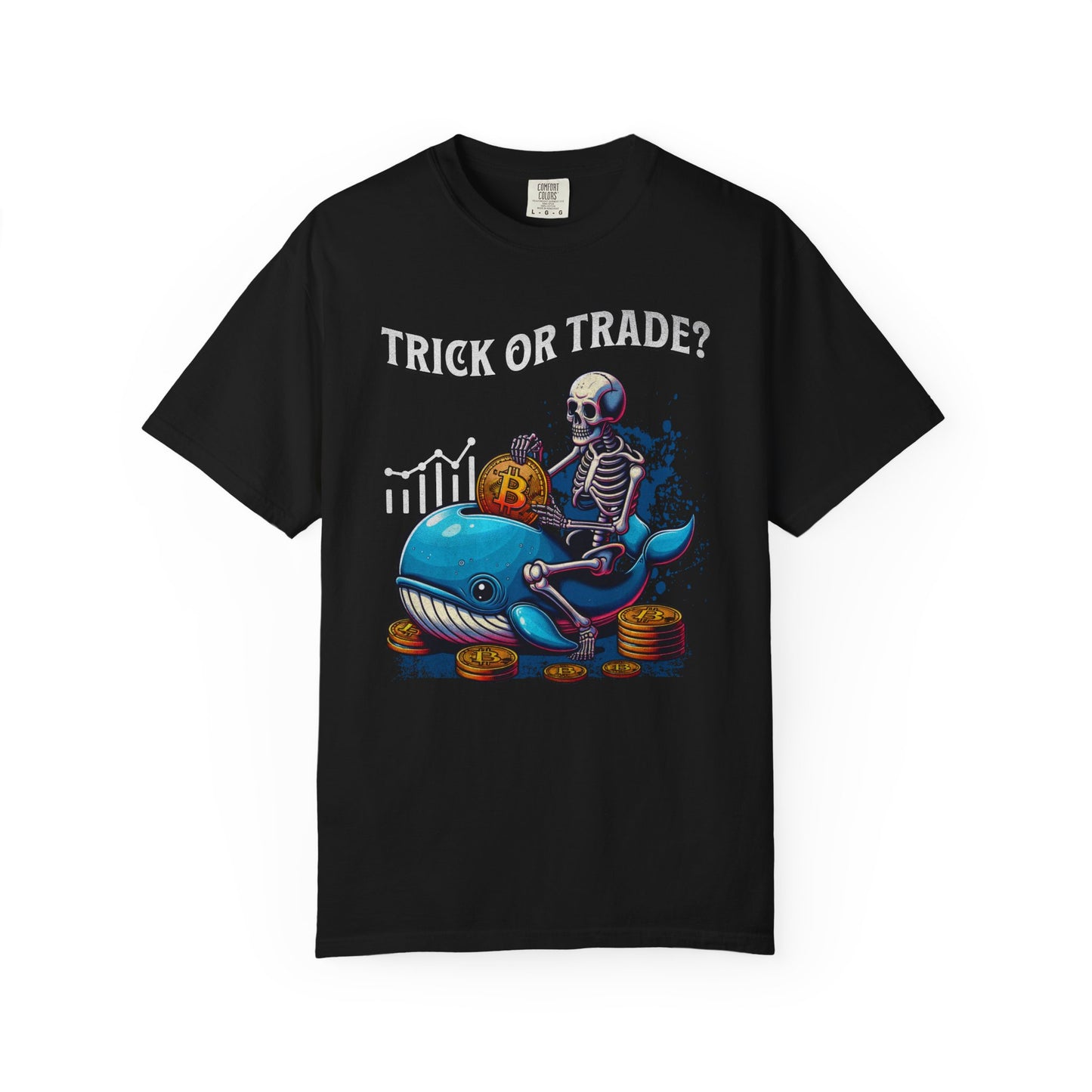 Trick or Trade Halloween Crypto Whale T-shirt, Best Gift for Bitcoin Fan