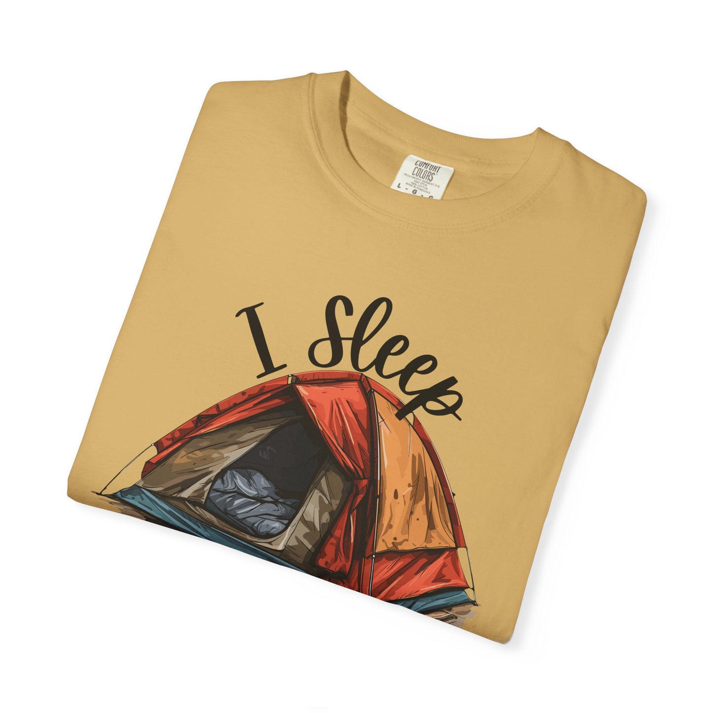 I Sleep Around Funny Camping T-Shirt