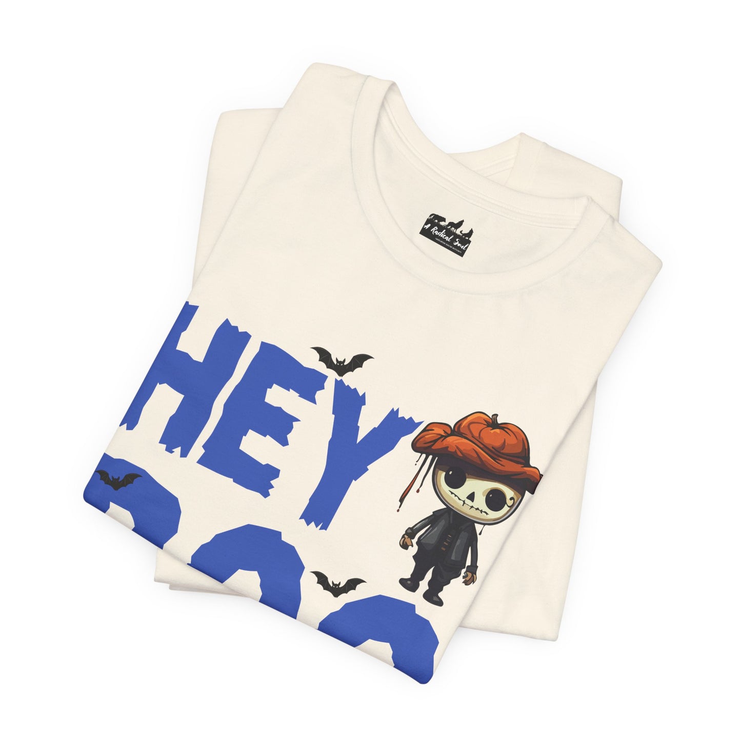 Hey Boo Spooky Halloween Skeleton Fun Tee