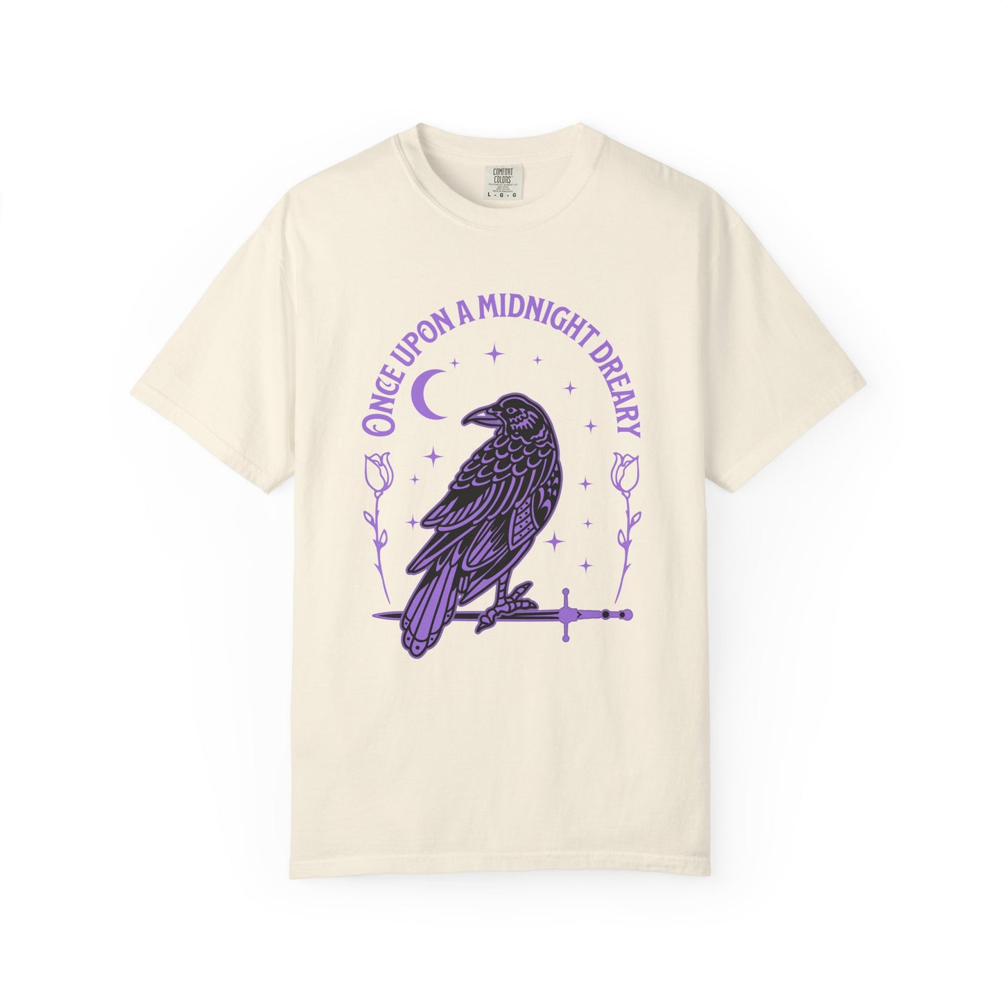 Edgar Allen Poe Raven Night T-Shirt — "Once Upon a Midnight Dreary" Gothic Poetry Tee