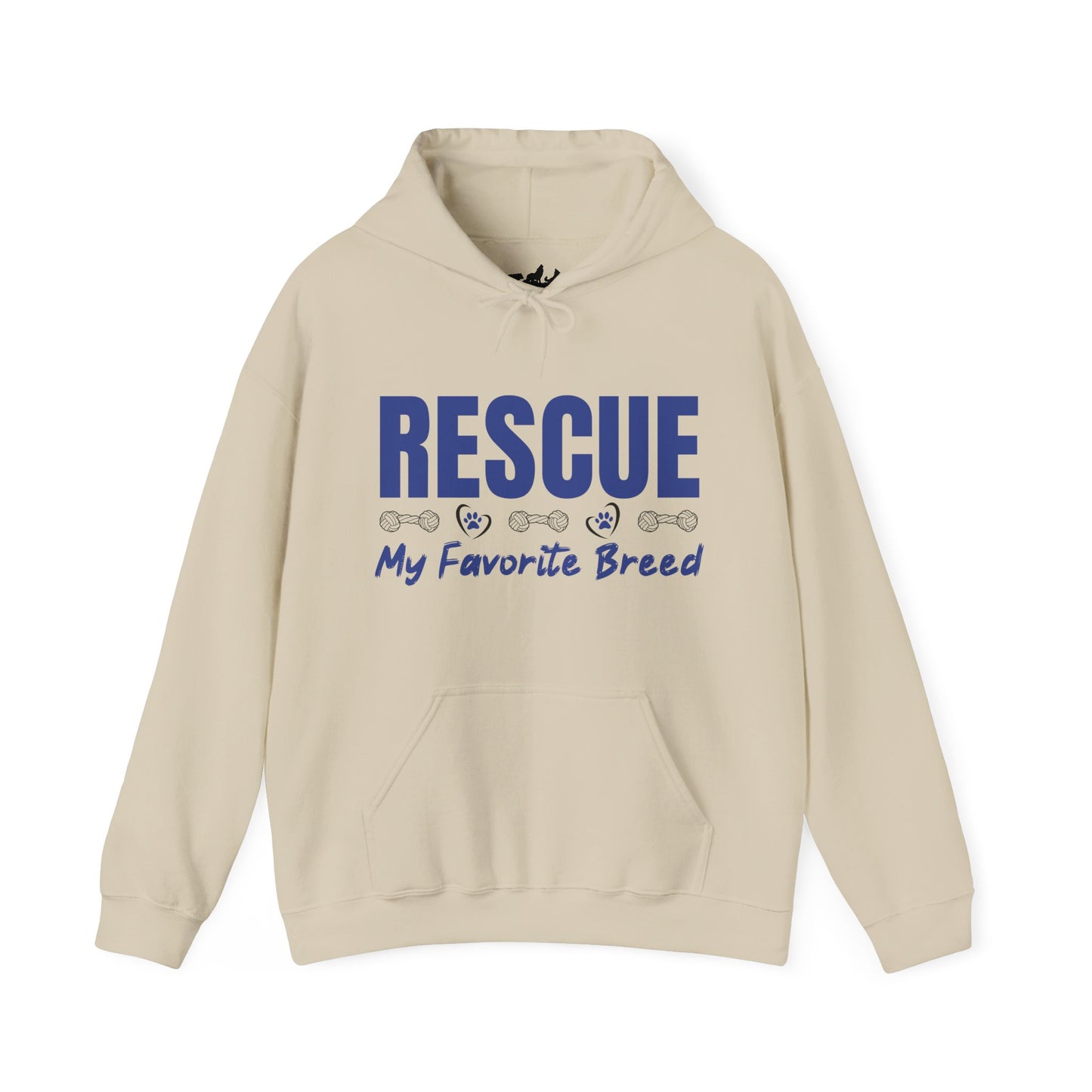 My Favorite Breed Rescue Dog Lover Hoodie
