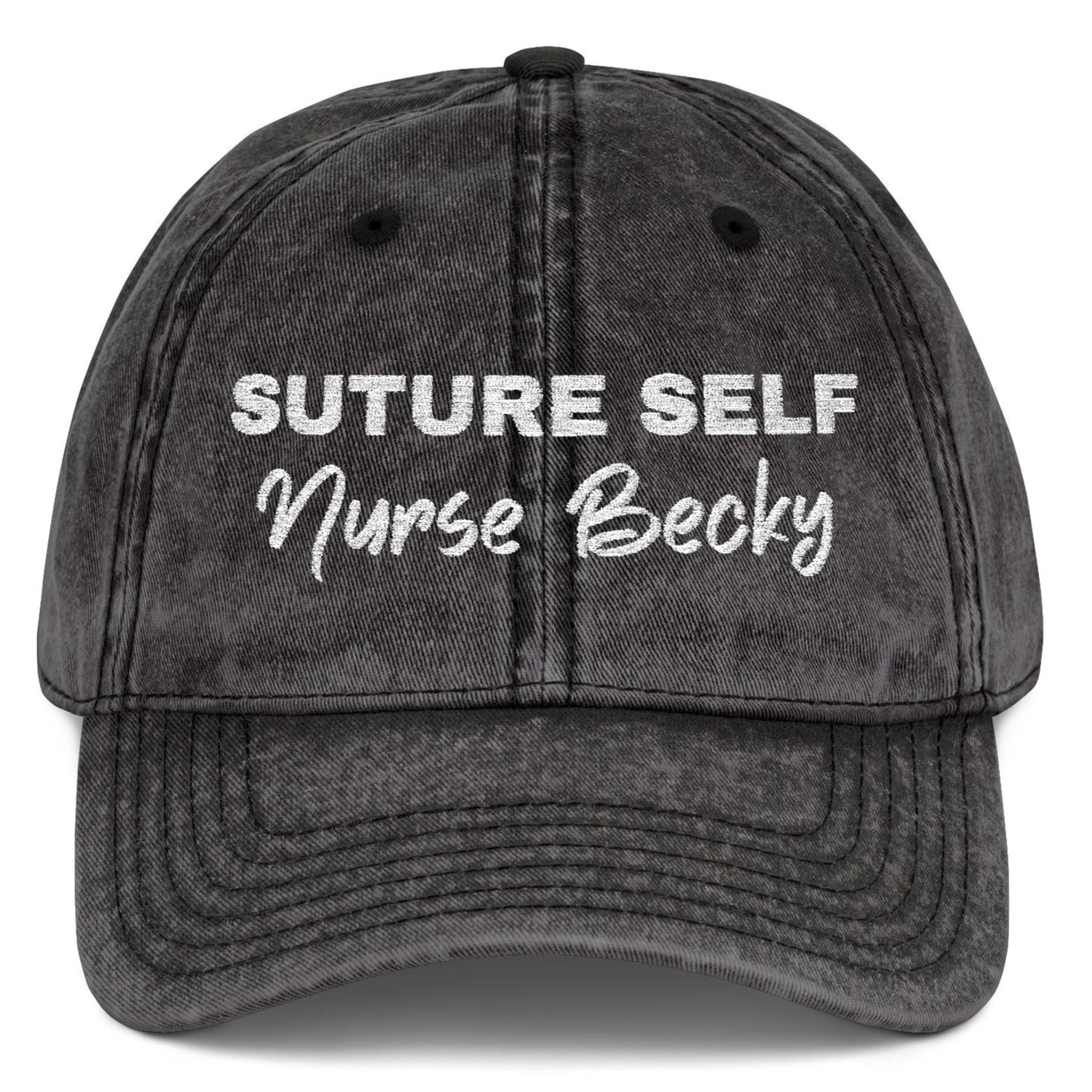 Customized Nurse Medical Staff Vintage Embroidered Cap