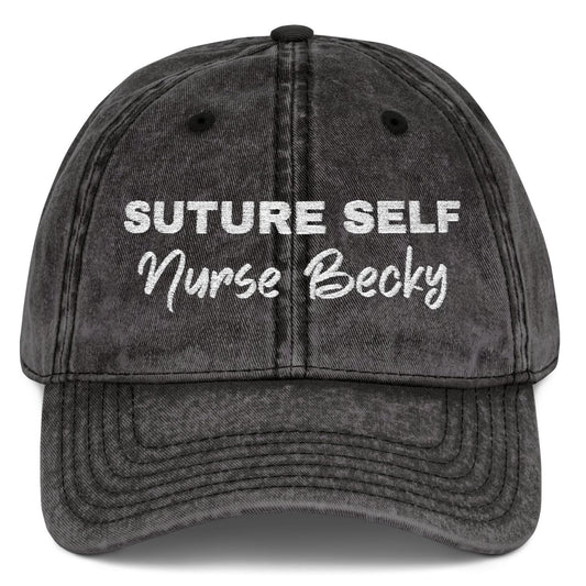 Customized Nurse Medical Staff Vintage Embroidered Cap