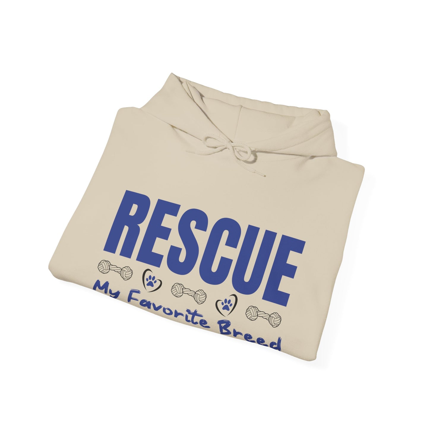 My Favorite Breed Rescue Dog Lover Hoodie