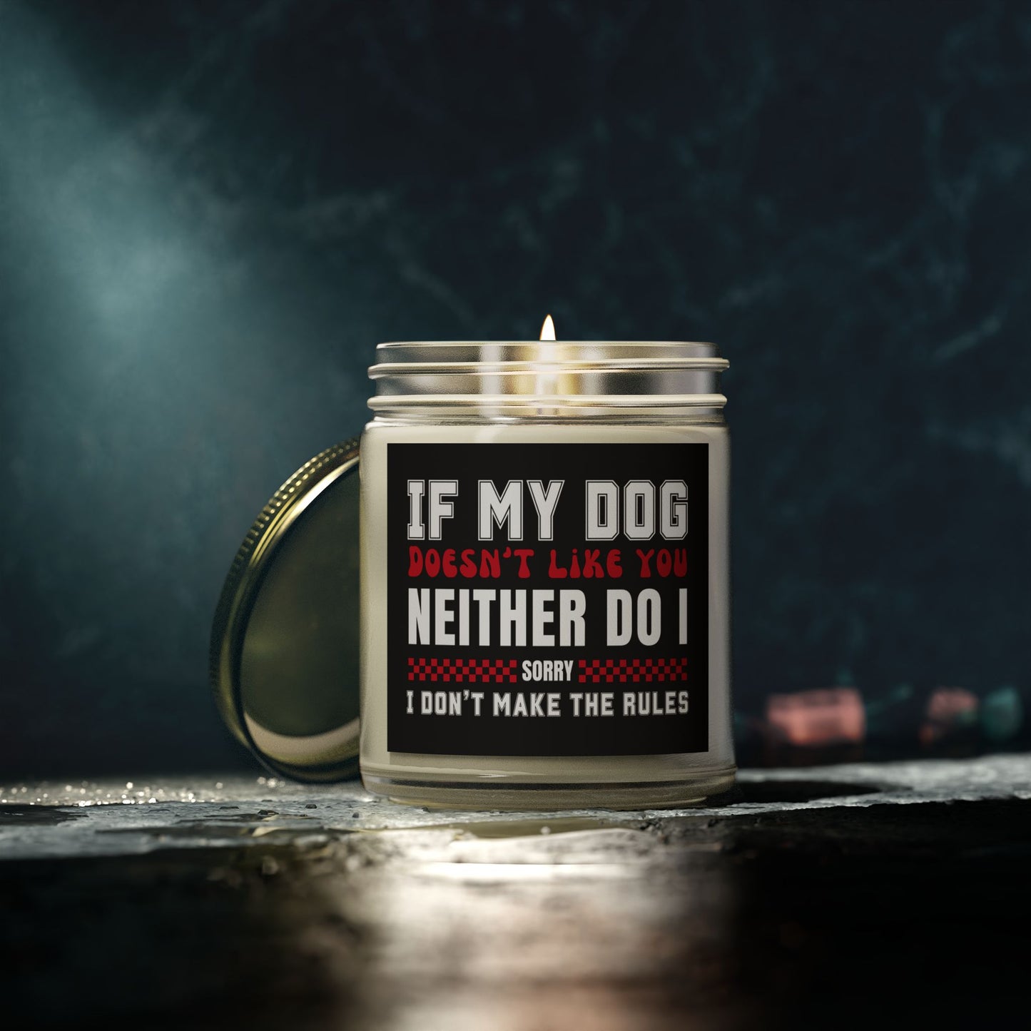 If My Dog Doesn't Like You Dog Lover 9 oz Scented Candle