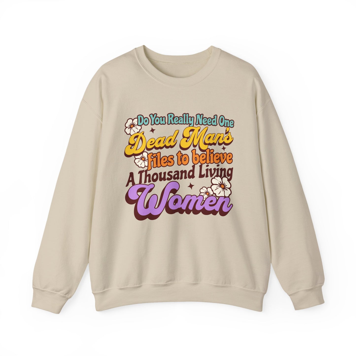 Political Sweatshirt Epstein Files Retro Feminist Graphic