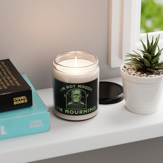 "I'm Not Moody, I'm Mourning" — Frankenstein Grief Candle