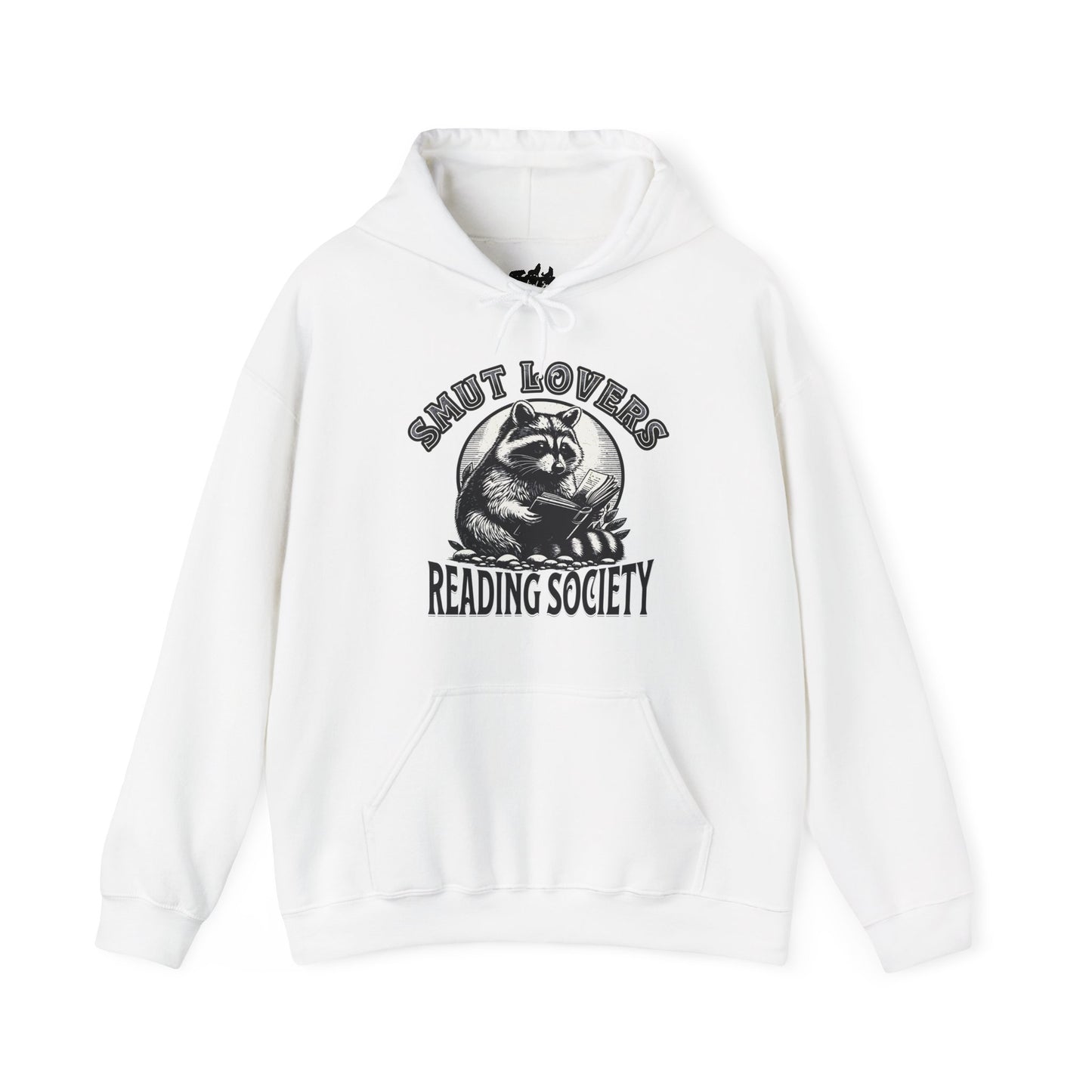 Smut Lovers Reading Society Raccoon-Themed Hooded Sweatshirt