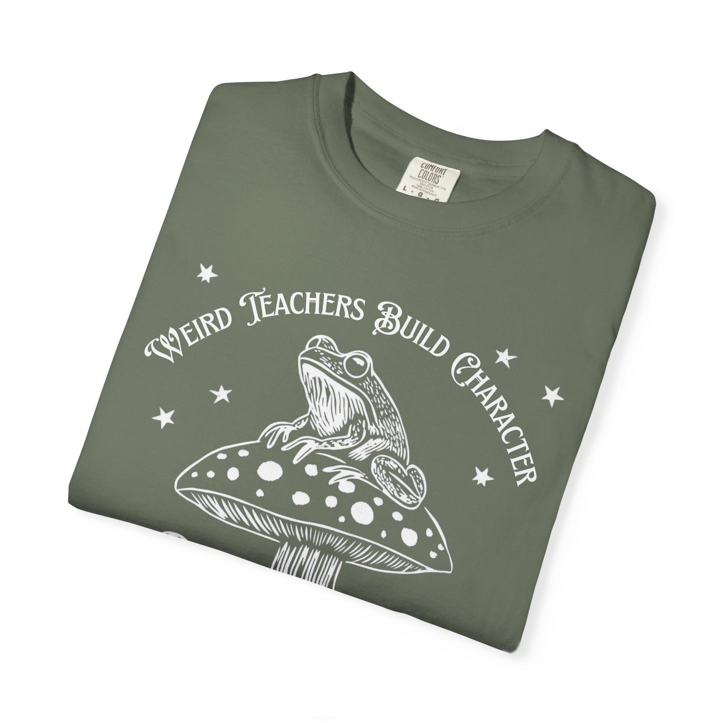 Wierd Teachers Build Character Whimsical Frog T-Shirt