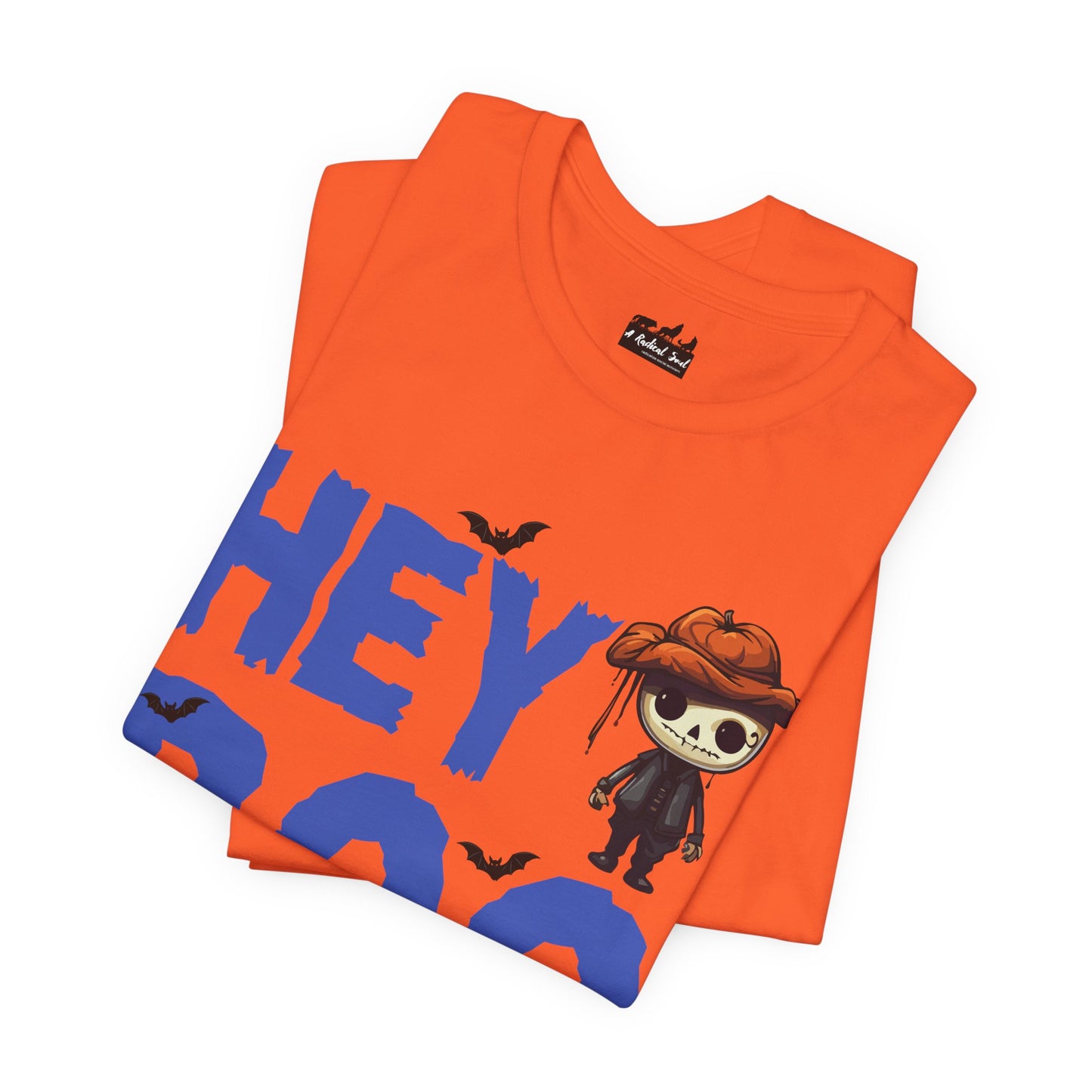 Hey Boo Spooky Halloween Skeleton Fun Tee