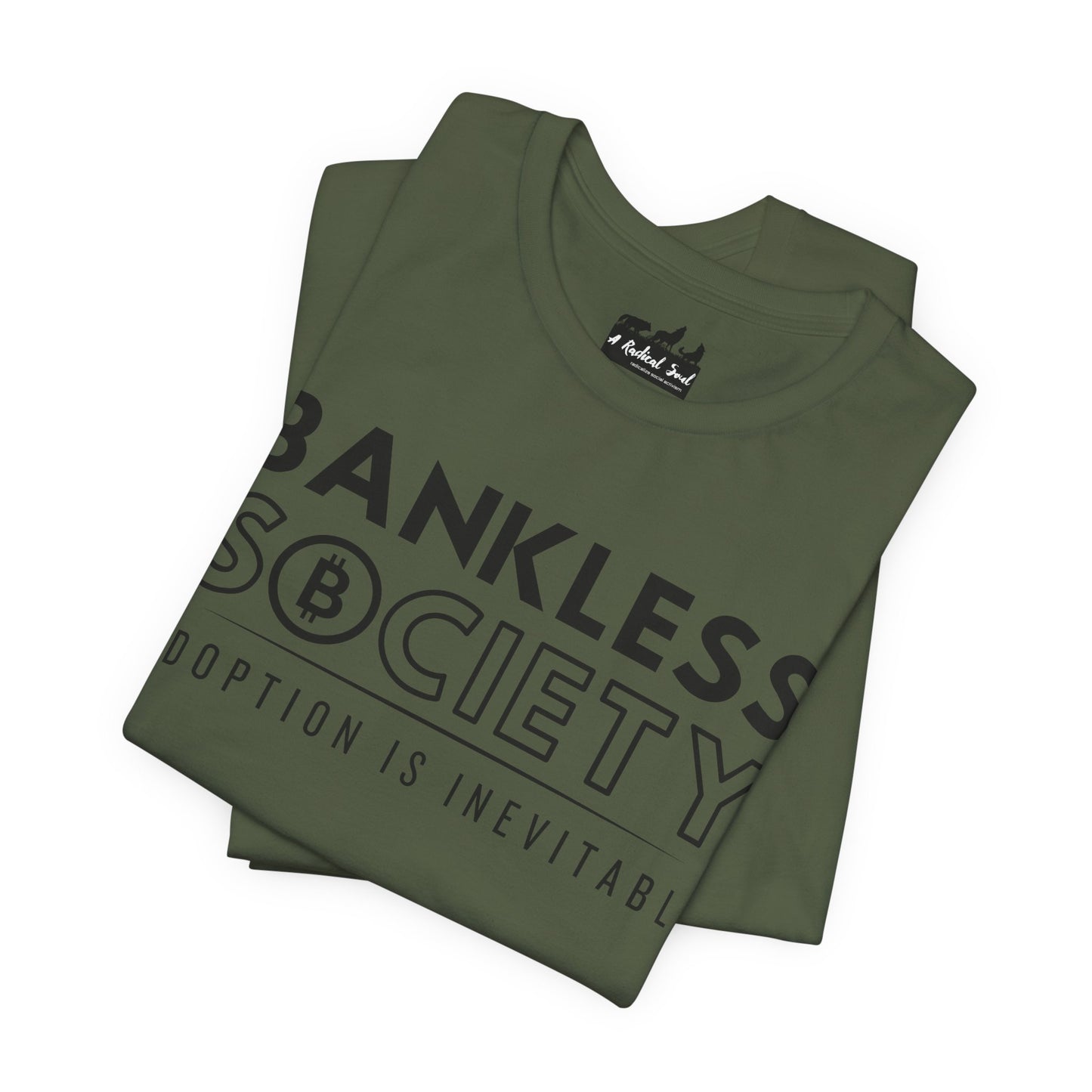 Bankless Society. Adoption is Inevitable Block Bella Canvas T-Shirt