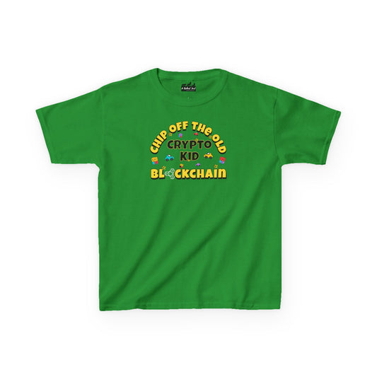 Crypto Kid Chip Off the Old Blockchain Kids Tee