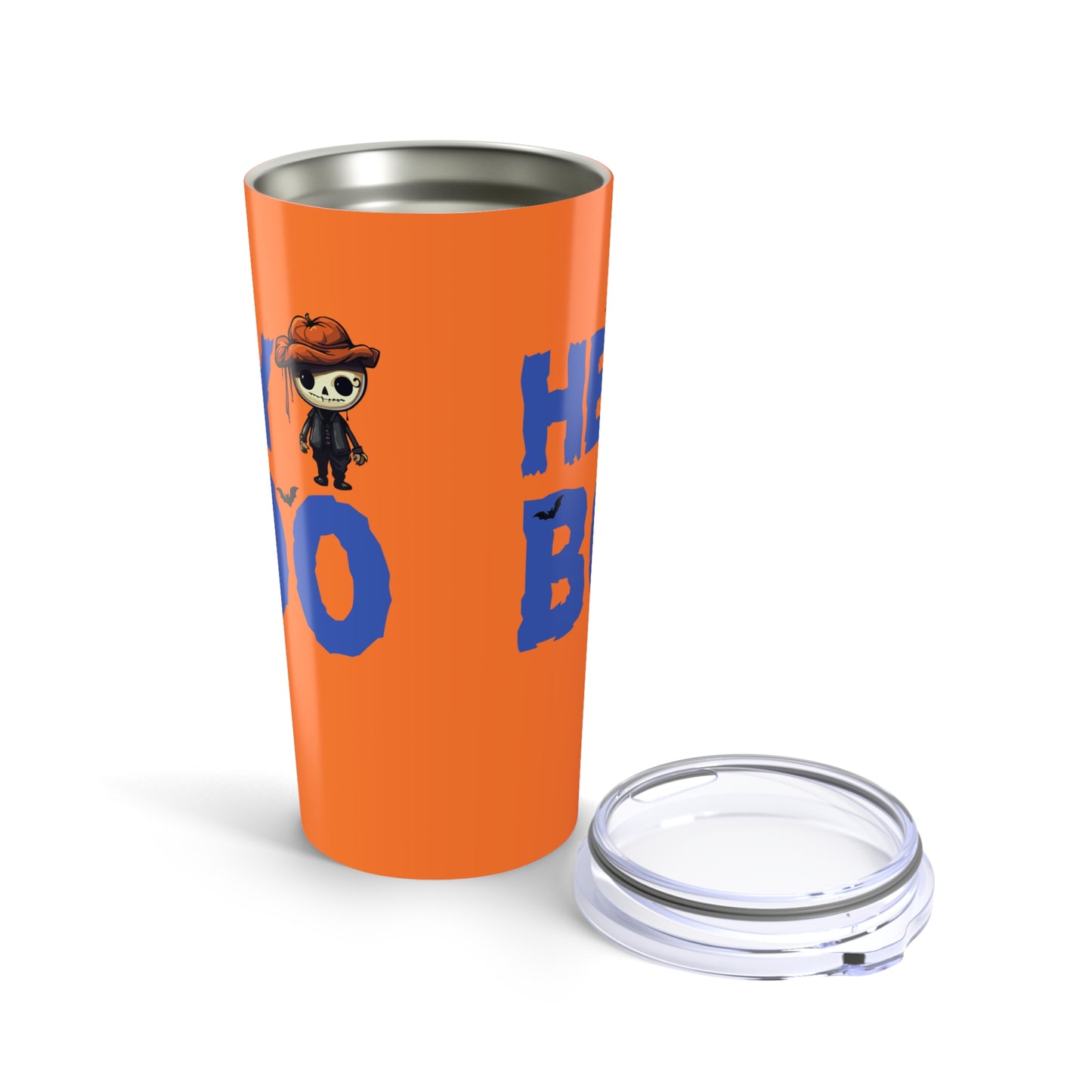 Hey Boo Halloween Skeleton Tumbler
