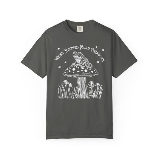 "Weird Teachers Build Character" — Frog & Toadstool Tee