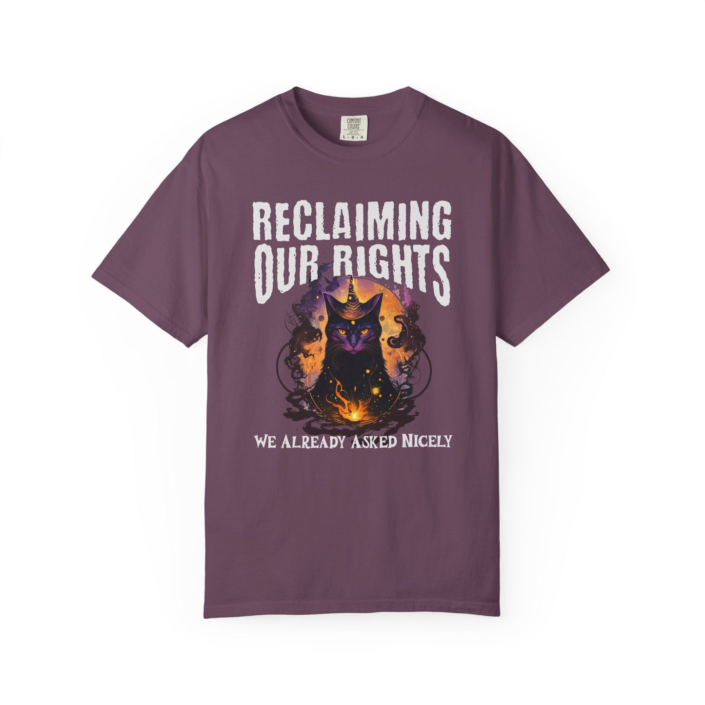 Reclaiming Our Rights Mystical Cat Vintage Tee