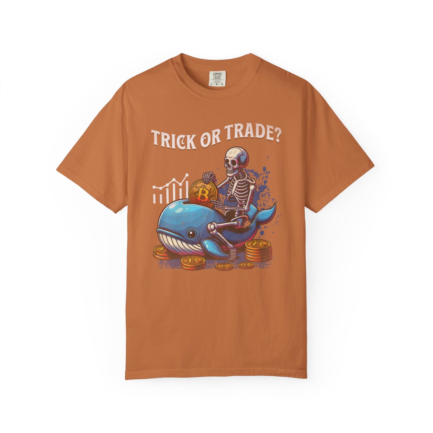 Trick or Trade Halloween Crypto Whale T-shirt