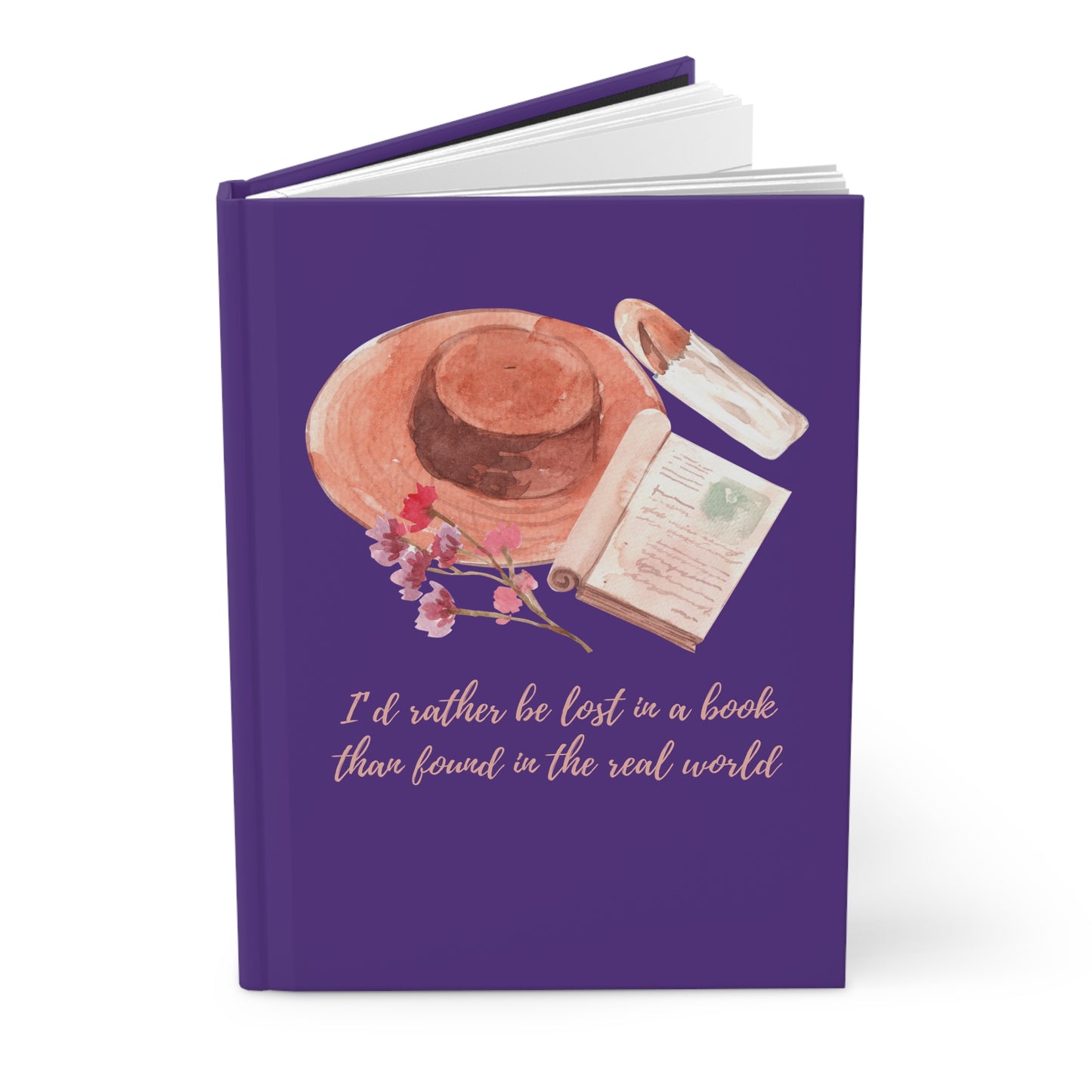 I'd Rather Be Lost in a Book Hat Literary Travel Notebook