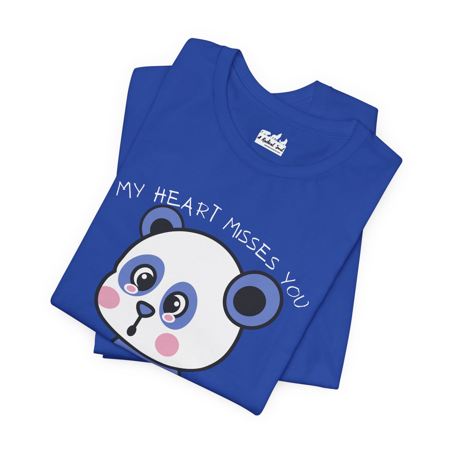 My Heart Misses You Adorable Bear Graphic Grief T-Shirt