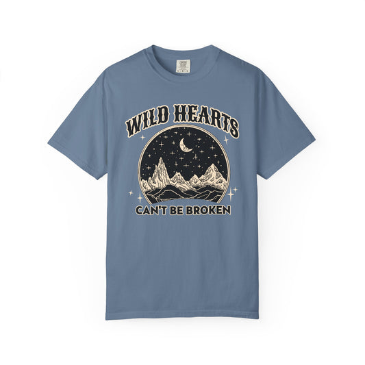 "Wild Hearts Can't Be Broken" — Retro Mountain Adventure Tee