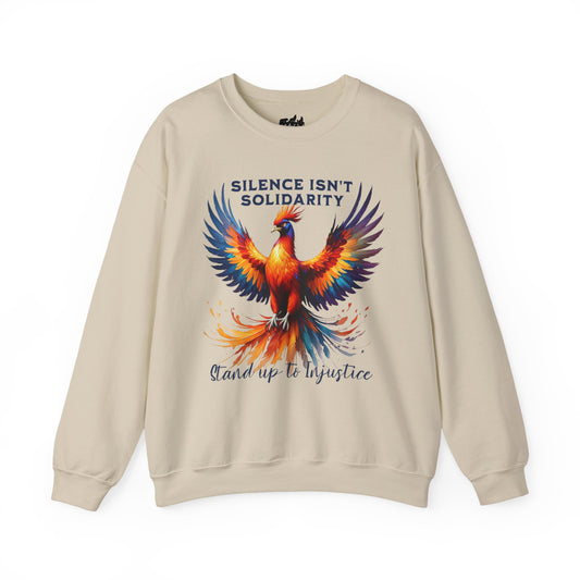 Silence Isn't Solidarity Phoenix Crewneck Sweatshirt