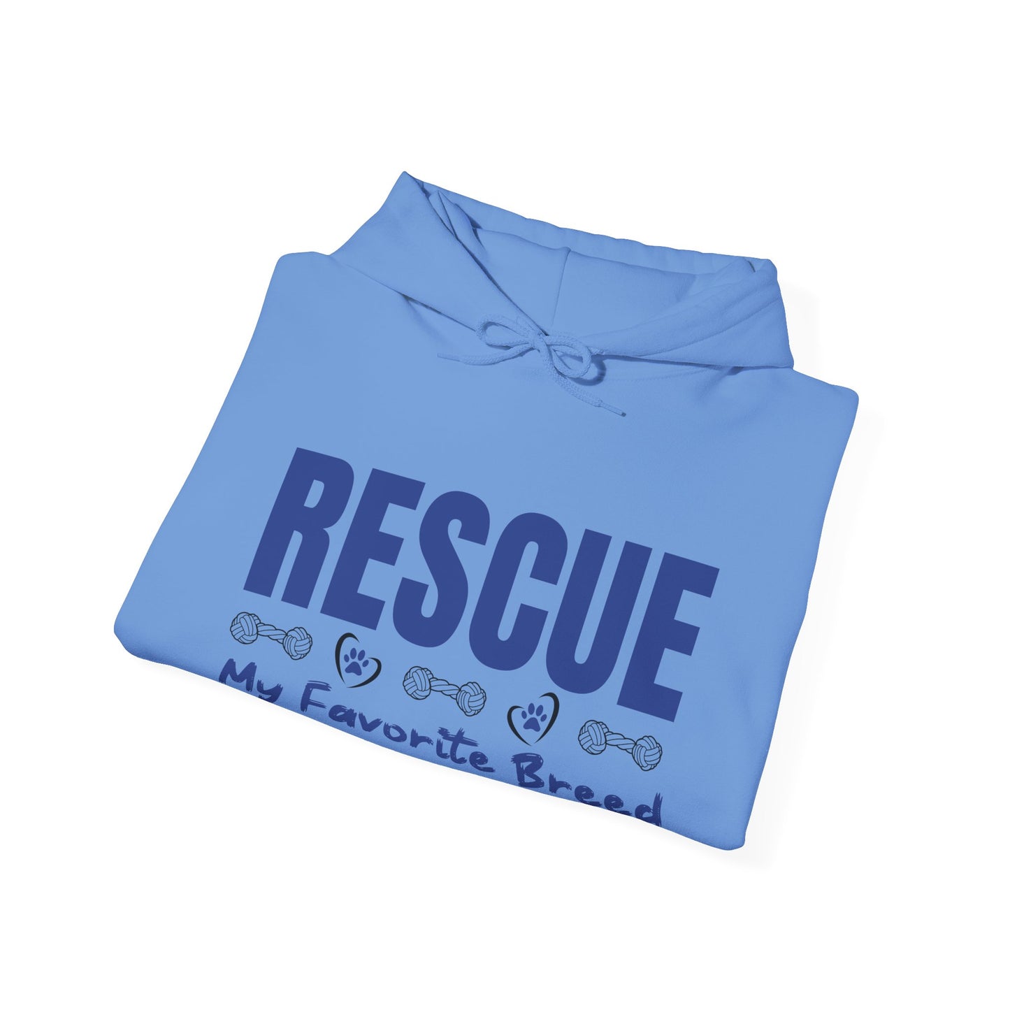 My Favorite Breed Rescue Dog Lover Hoodie