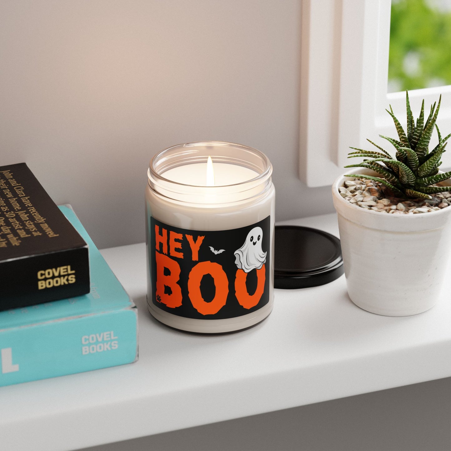 Hey Boo Halloween Spooky Ghost Scented Candle